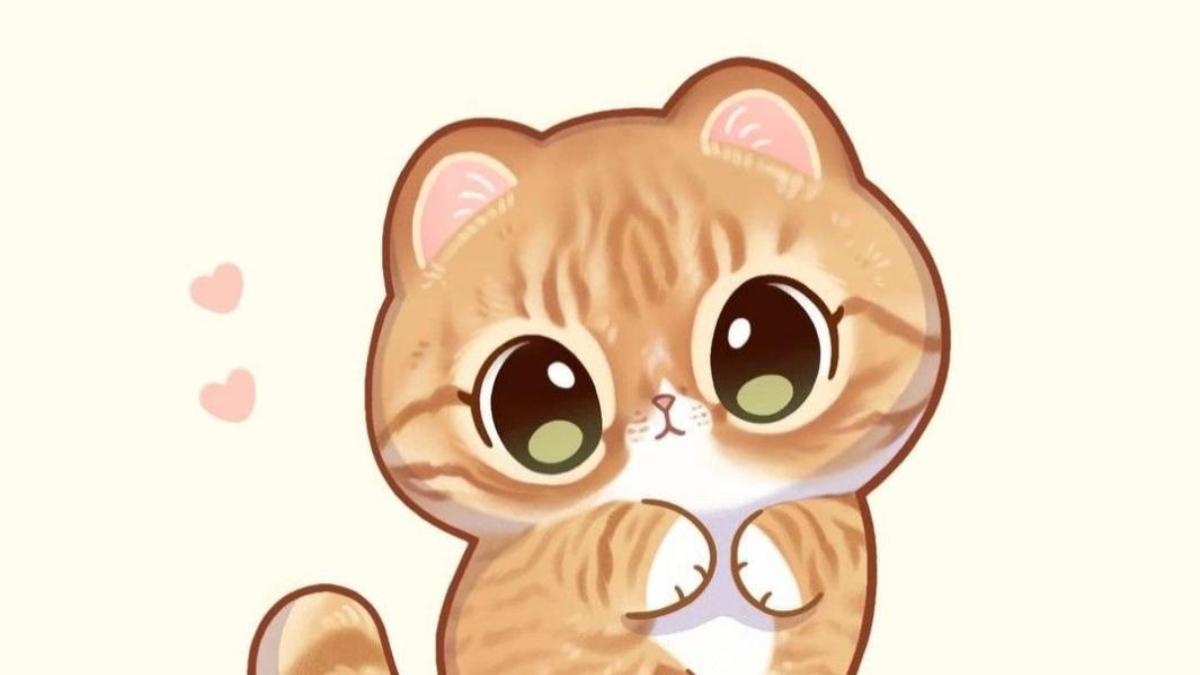 Hình nền mèo chibi anime cho máy tính 