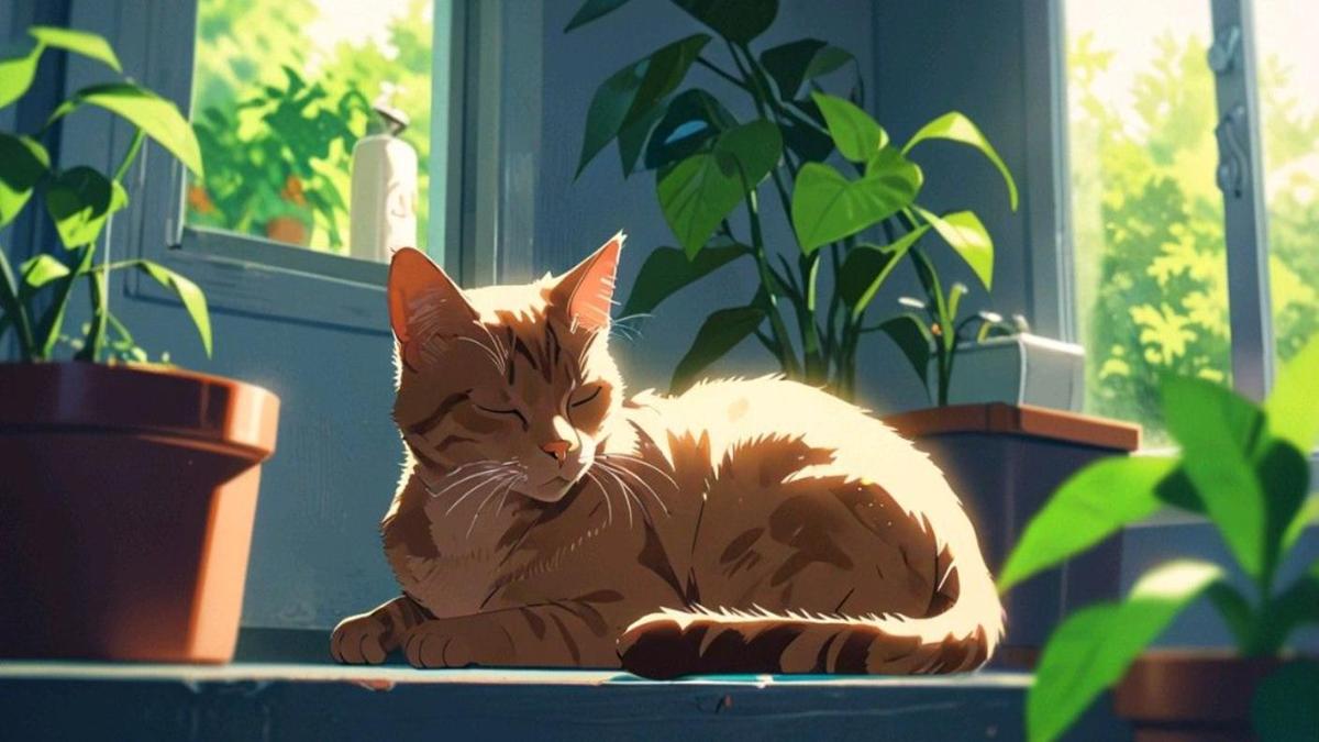 Hình nền mèo anime dễ thương nhất cõi mạng 