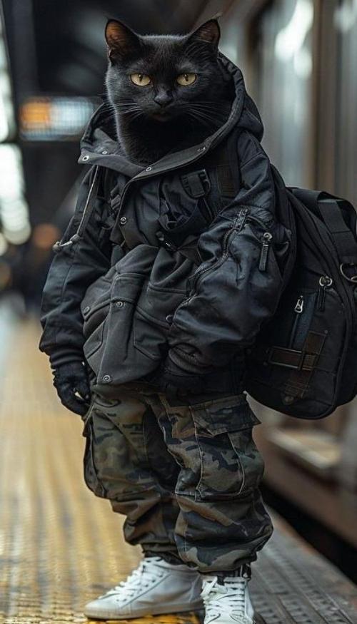 Tổng hợp hình mèo ngầu chibi xinh xỉu 