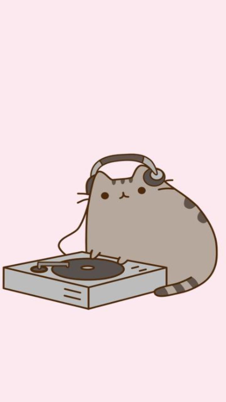 Mèo Pusheen hình nền điện thoại xinh xắn 