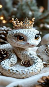 Hình nền điện thoại ảnh con rắn 3d cute