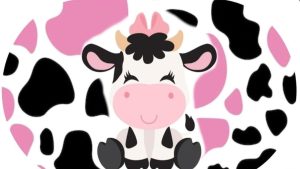 Hình nền con bò sữa cute dễ thương miễn phí