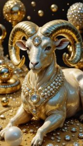 Hình nền dê vàng tài lộc may mắn cho điện thoại, máy tính miễn phí