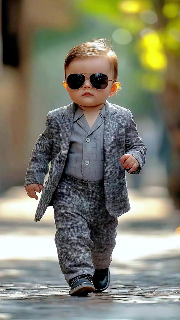 Ảnh nền bé trai đeo kính đen