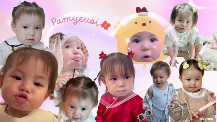 Hình nền bé gái biểu cảm hài hước