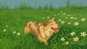 Hình nền con chó cute miễn phí