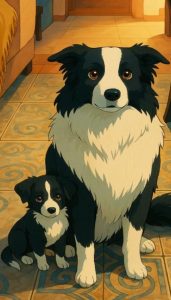 Hình nền chó hoạt hình cute