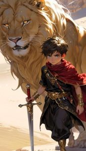 Hình nền sư tử anime đẹp cho điện thoại